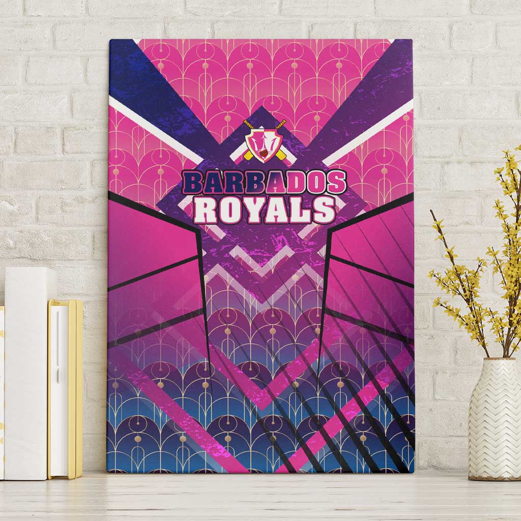 Barbados Cricket Royals Canvas Wall Art Crowned in Rhythm Style