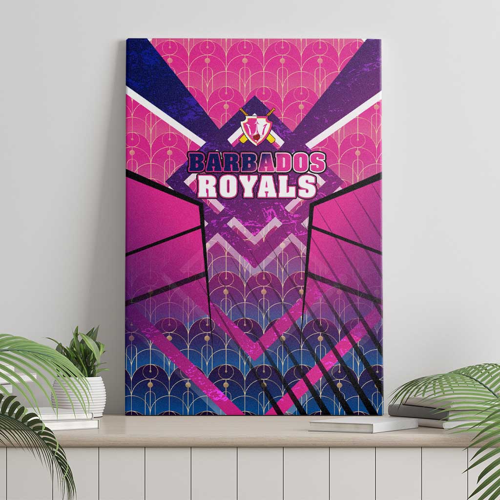 Barbados Cricket Royals Canvas Wall Art Crowned in Rhythm Style