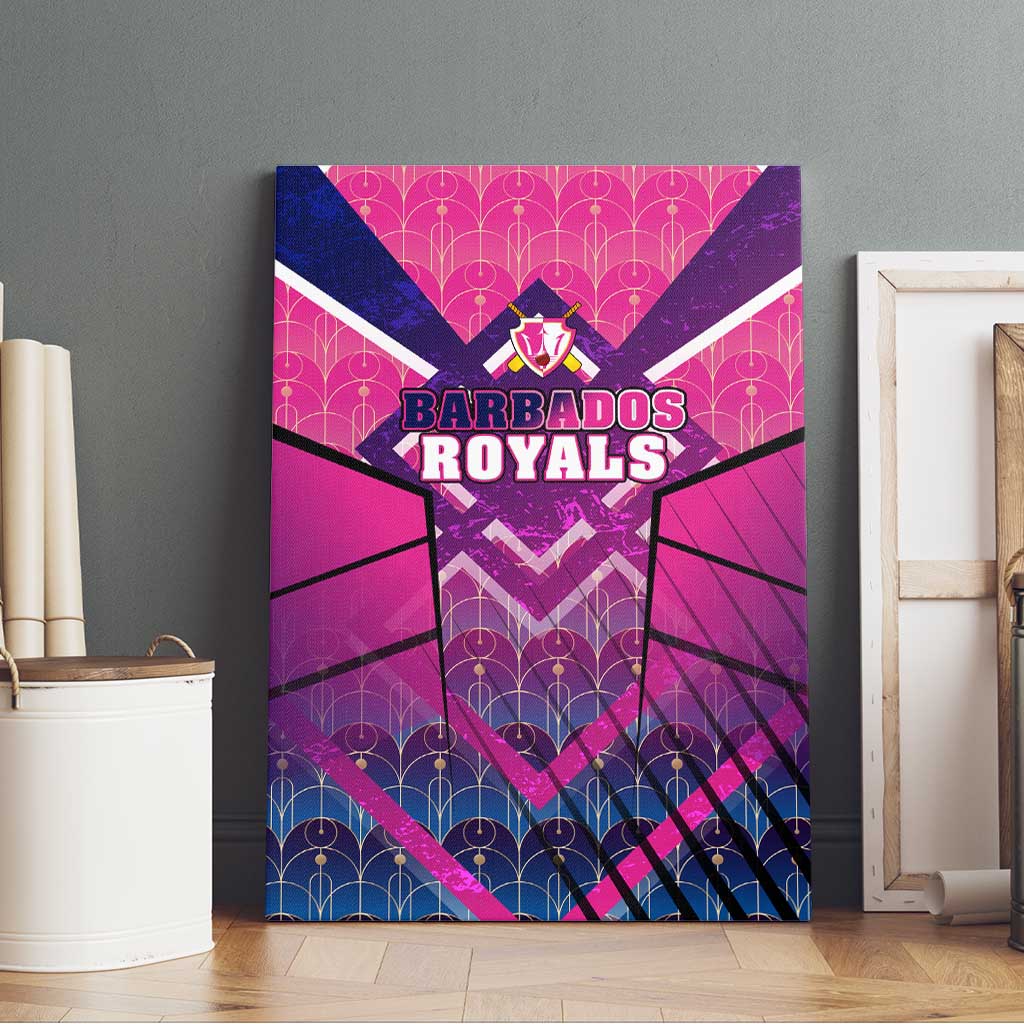 Barbados Cricket Royals Canvas Wall Art Crowned in Rhythm Style