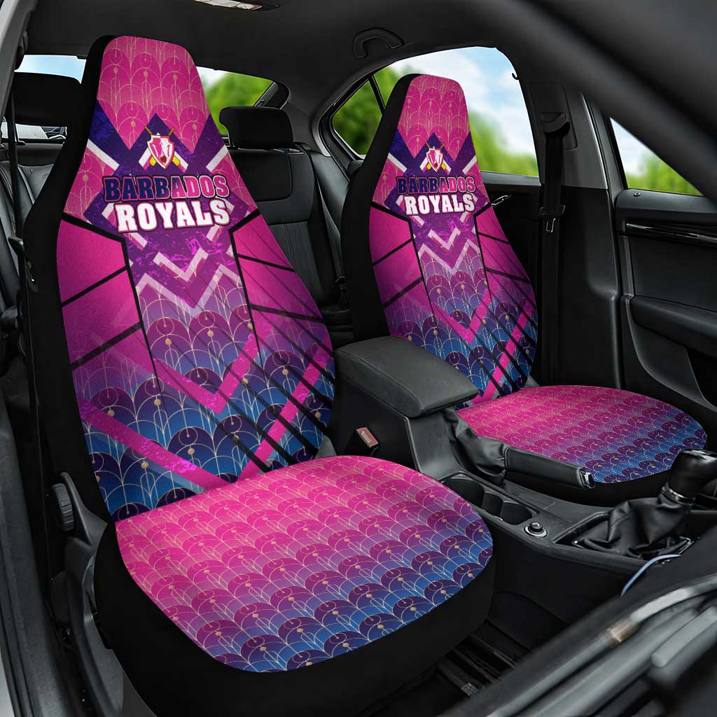 Barbados Cricket Royals Car Seat Cover Crowned in Rhythm Style