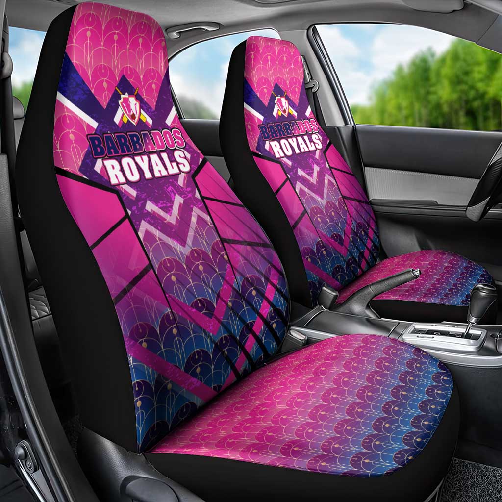 Barbados Cricket Royals Car Seat Cover Crowned in Rhythm Style