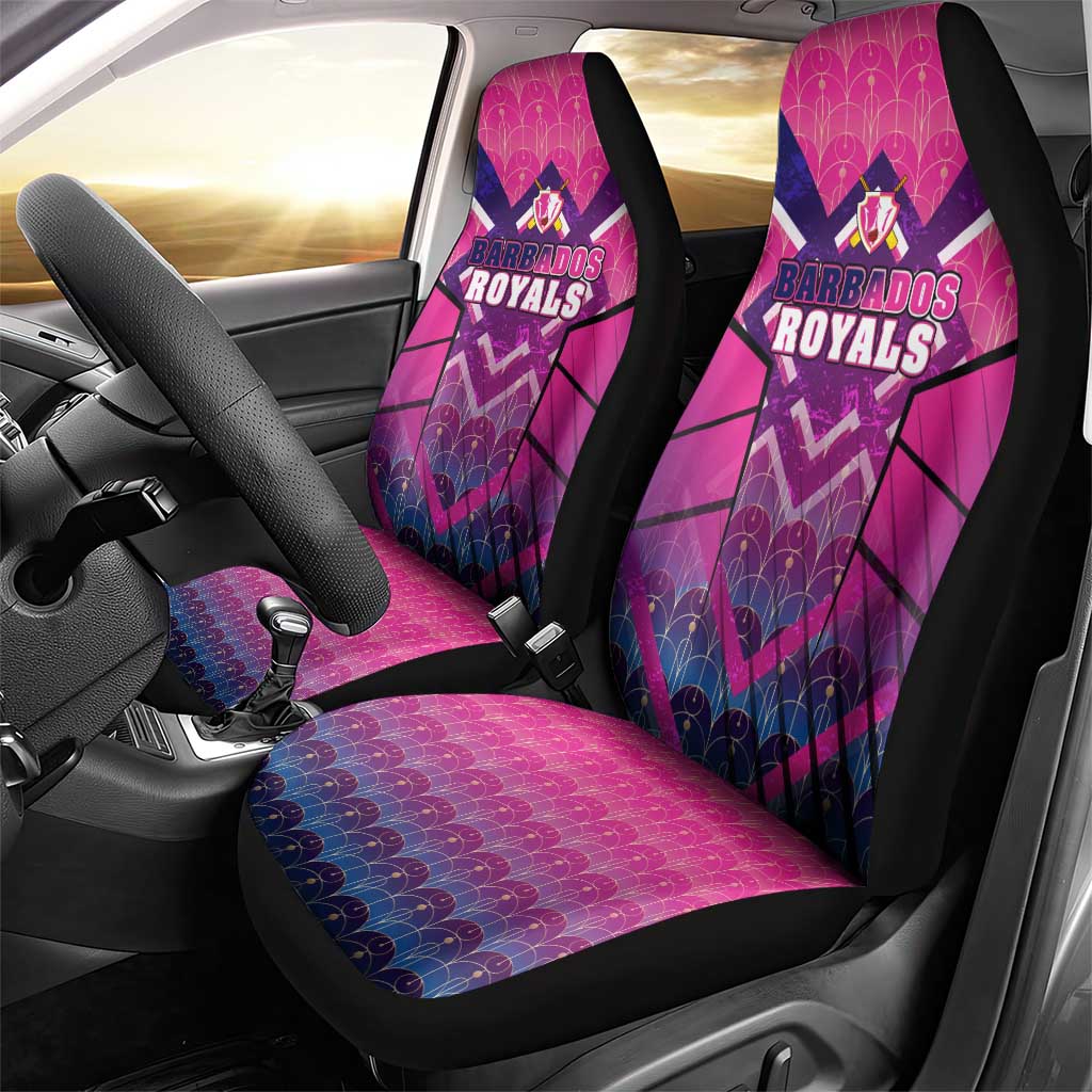 Barbados Cricket Royals Car Seat Cover Crowned in Rhythm Style