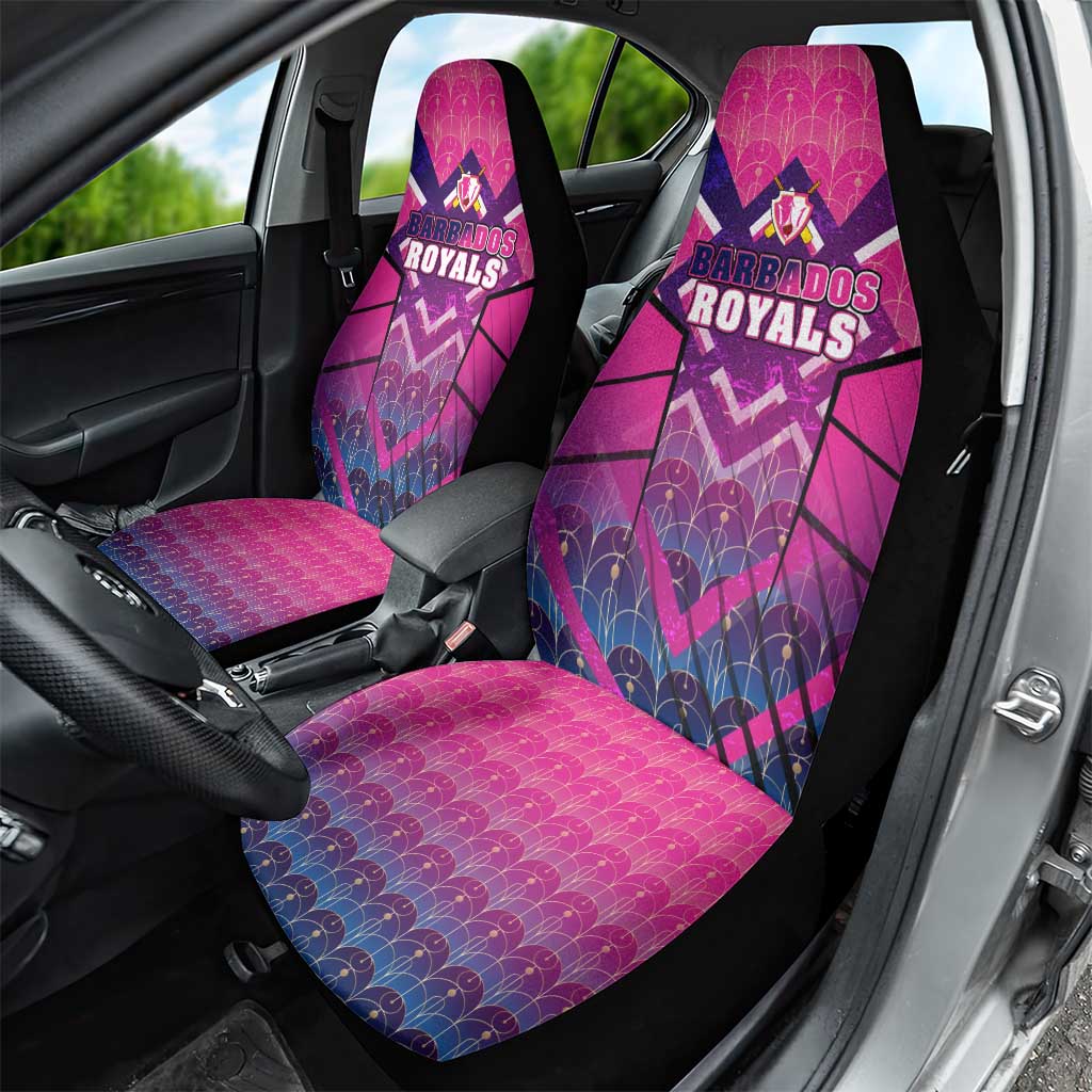 Barbados Cricket Royals Car Seat Cover Crowned in Rhythm Style