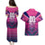 Personalised Barbados Cricket Royals Couples Matching Puletasi and Hawaiian Shirt Crowned in Rhythm Style