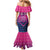 Personalised Barbados Cricket Royals Family Matching Mermaid Dress and Hawaiian Shirt Crowned in Rhythm Style