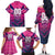 Personalised Barbados Cricket Royals Family Matching Off The Shoulder Long Sleeve Dress and Hawaiian Shirt Crowned in Rhythm Style