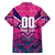 Personalised Barbados Cricket Royals Family Matching Off The Shoulder Long Sleeve Dress and Hawaiian Shirt Crowned in Rhythm Style