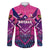 Personalised Barbados Cricket Royals Family Matching Off The Shoulder Long Sleeve Dress and Hawaiian Shirt Crowned in Rhythm Style
