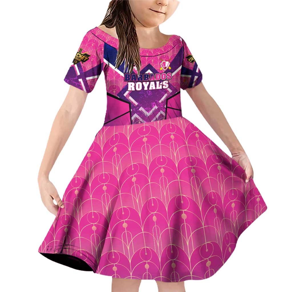 Personalised Barbados Cricket Royals Family Matching Off Shoulder Short Dress and Hawaiian Shirt Crowned in Rhythm Style