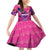 Personalised Barbados Cricket Royals Family Matching Off Shoulder Short Dress and Hawaiian Shirt Crowned in Rhythm Style