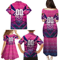 Personalised Barbados Cricket Royals Family Matching Puletasi and Hawaiian Shirt Crowned in Rhythm Style