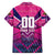 Personalised Barbados Cricket Royals Family Matching Short Sleeve Bodycon Dress and Hawaiian Shirt Crowned in Rhythm Style
