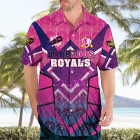 Personalised Barbados Cricket Royals Hawaiian Shirt Crowned in Rhythm Style