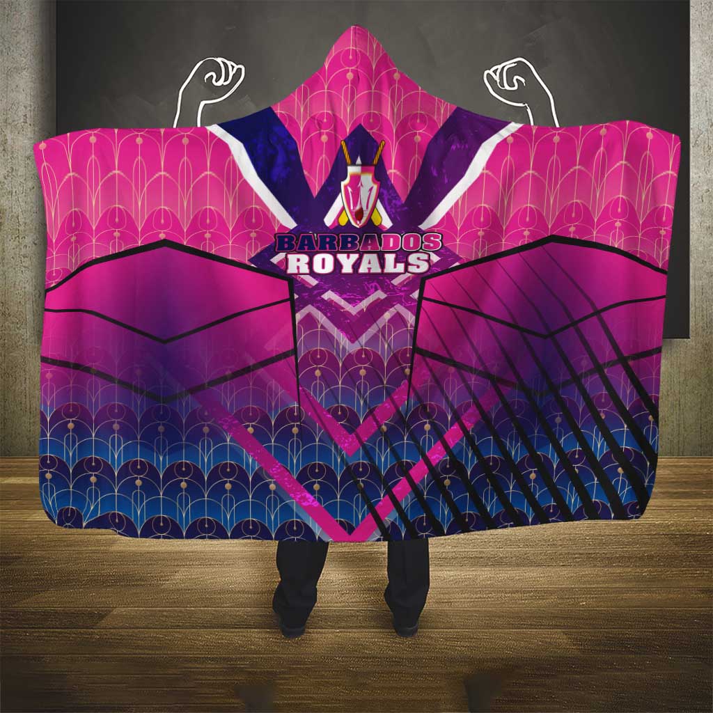Barbados Cricket Royals Hooded Blanket Crowned in Rhythm Style