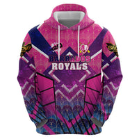 Personalised Barbados Cricket Royals Hoodie Crowned in Rhythm Style