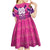 Personalised Barbados Cricket Royals Kid Short Sleeve Dress Crowned in Rhythm Style