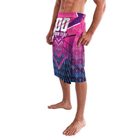 Personalised Barbados Cricket Royals Lavalava Crowned in Rhythm Style