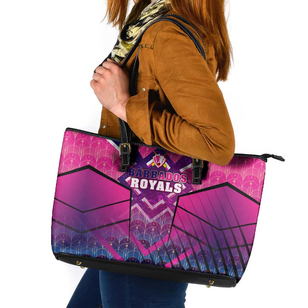 Barbados Cricket Royals Leather Tote Bag Crowned in Rhythm Style