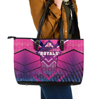 Barbados Cricket Royals Leather Tote Bag Crowned in Rhythm Style
