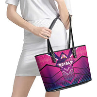 Barbados Cricket Royals Leather Tote Bag Crowned in Rhythm Style