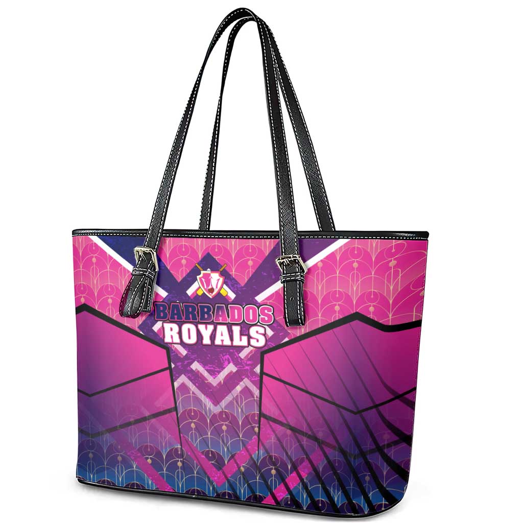 Barbados Cricket Royals Leather Tote Bag Crowned in Rhythm Style