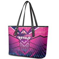 Barbados Cricket Royals Leather Tote Bag Crowned in Rhythm Style