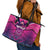 Barbados Cricket Royals Leather Tote Bag Crowned in Rhythm Style