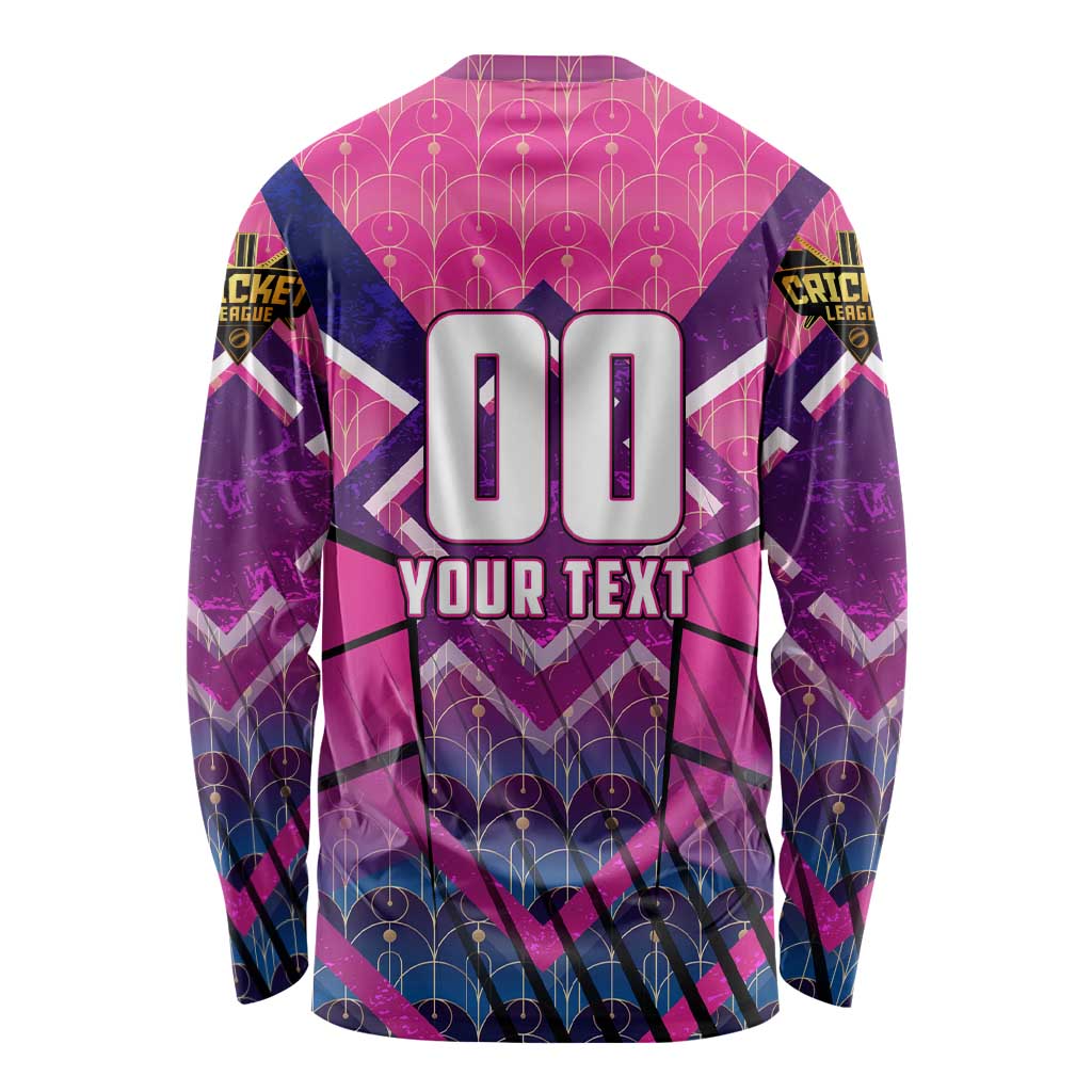 Personalised Barbados Cricket Royals Long Sleeve Shirt Crowned in Rhythm Style