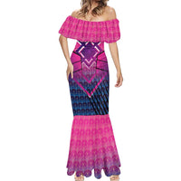 Personalised Barbados Cricket Royals Mermaid Dress Crowned in Rhythm Style