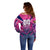Personalised Barbados Cricket Royals Off Shoulder Sweater Crowned in Rhythm Style