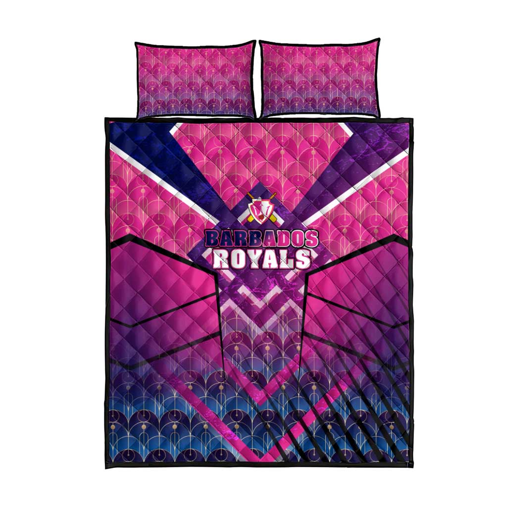 Barbados Cricket Royals Quilt Bed Set Crowned in Rhythm Style