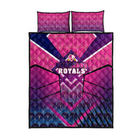 Barbados Cricket Royals Quilt Bed Set Crowned in Rhythm Style