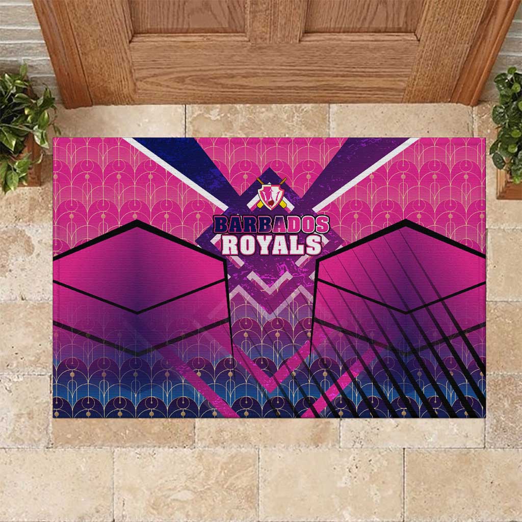 Barbados Cricket Royals Rubber Doormat Crowned in Rhythm Style