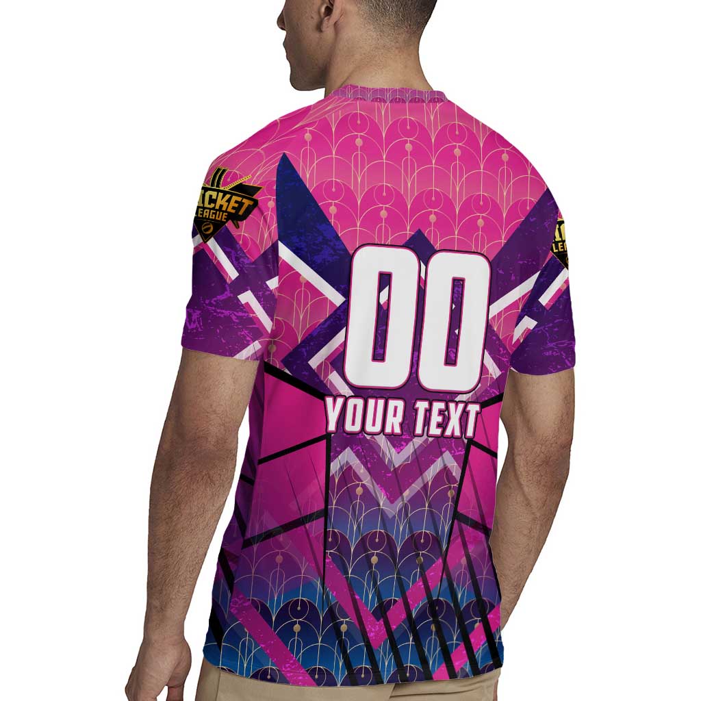 Personalised Barbados Cricket Royals Rugby Jersey Crowned in Rhythm Style