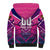Personalised Barbados Cricket Royals Sherpa Hoodie Crowned in Rhythm Style