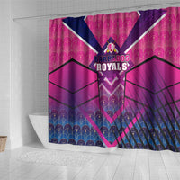 Barbados Cricket Royals Shower Curtain Crowned in Rhythm Style