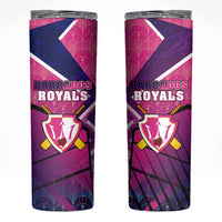 Barbados Cricket Royals Skinny Tumbler Crowned in Rhythm Style