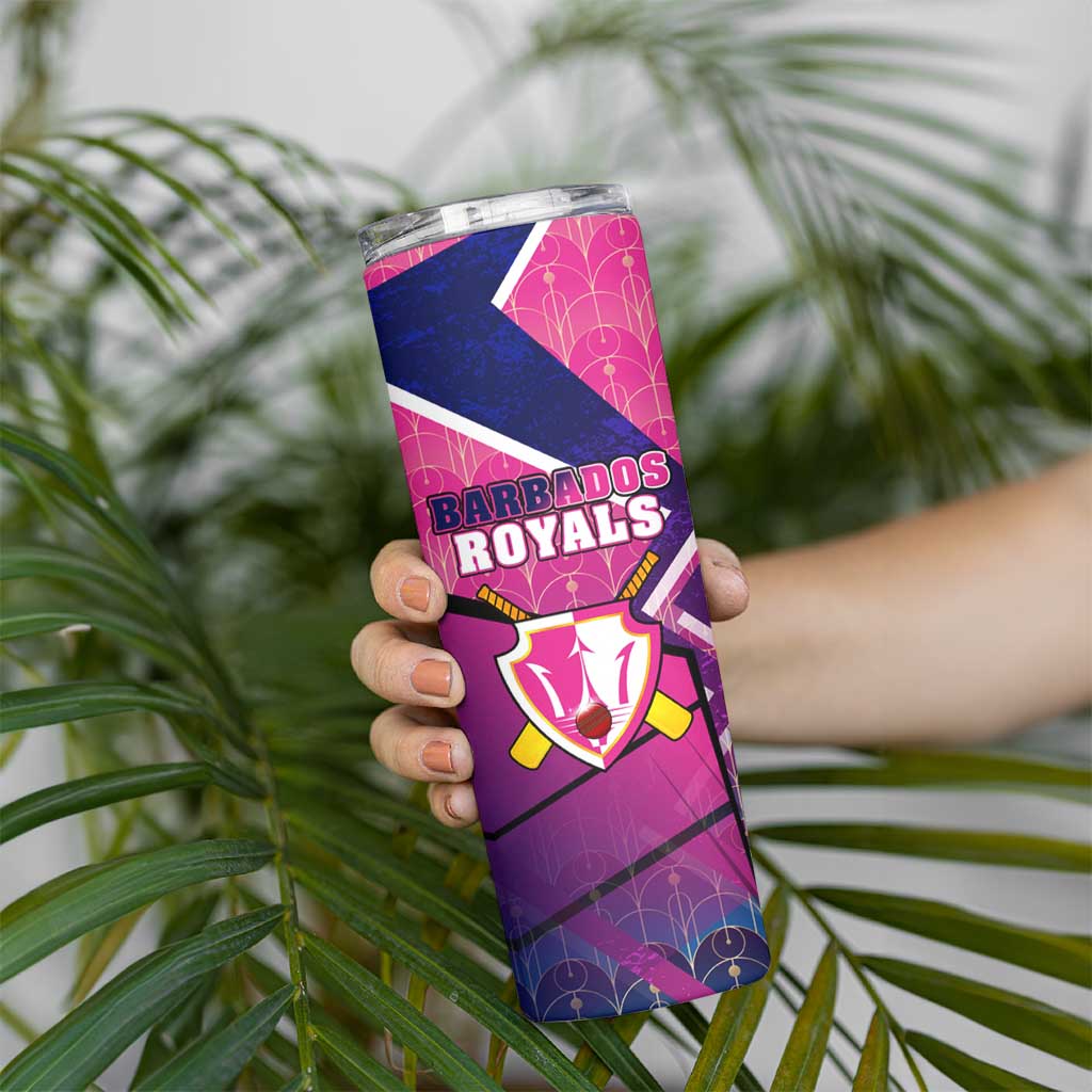 Barbados Cricket Royals Skinny Tumbler Crowned in Rhythm Style