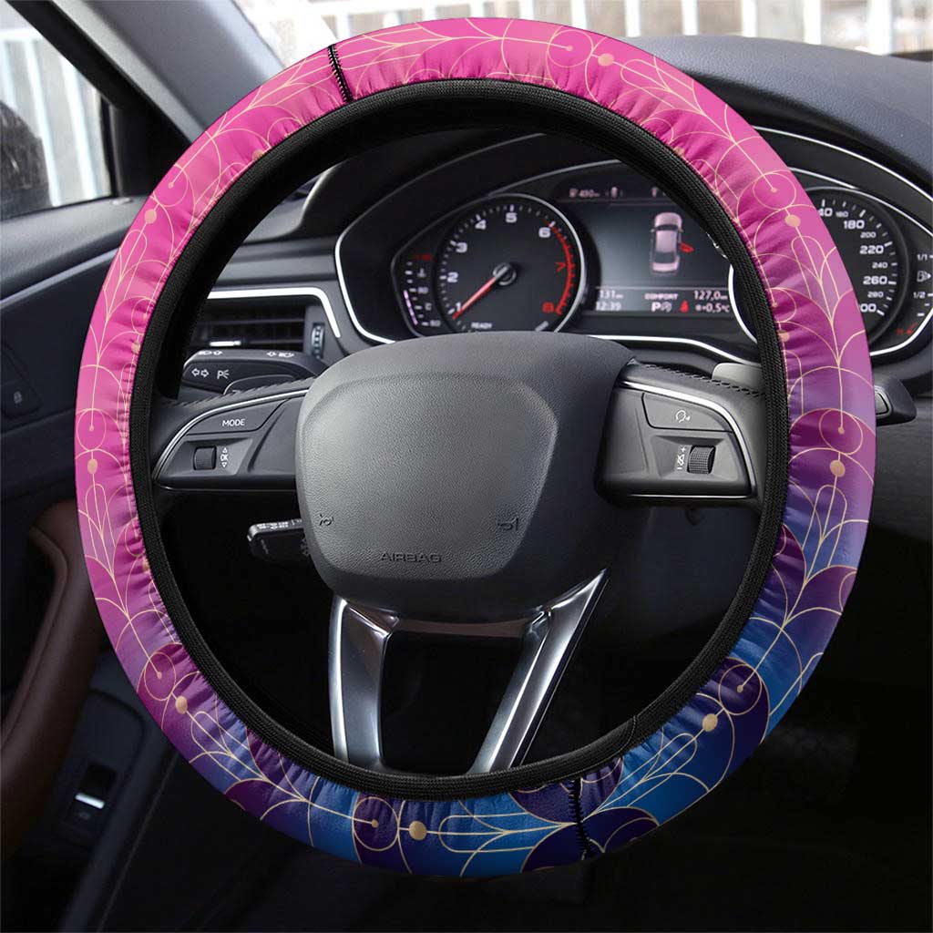Barbados Cricket Royals Steering Wheel Cover Crowned in Rhythm Style