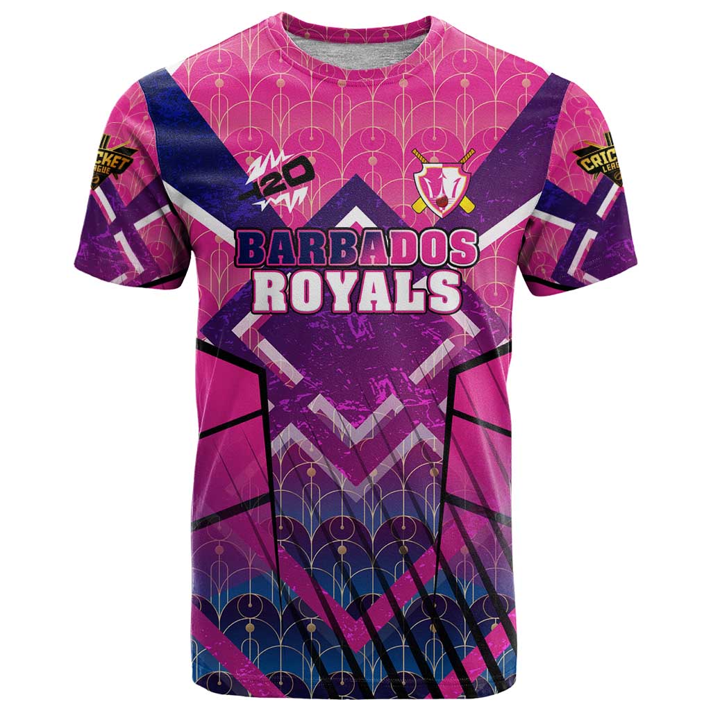 Personalised Barbados Cricket Royals T Shirt Crowned in Rhythm Style