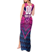 Personalised Barbados Cricket Royals Tank Maxi Dress Crowned in Rhythm Style
