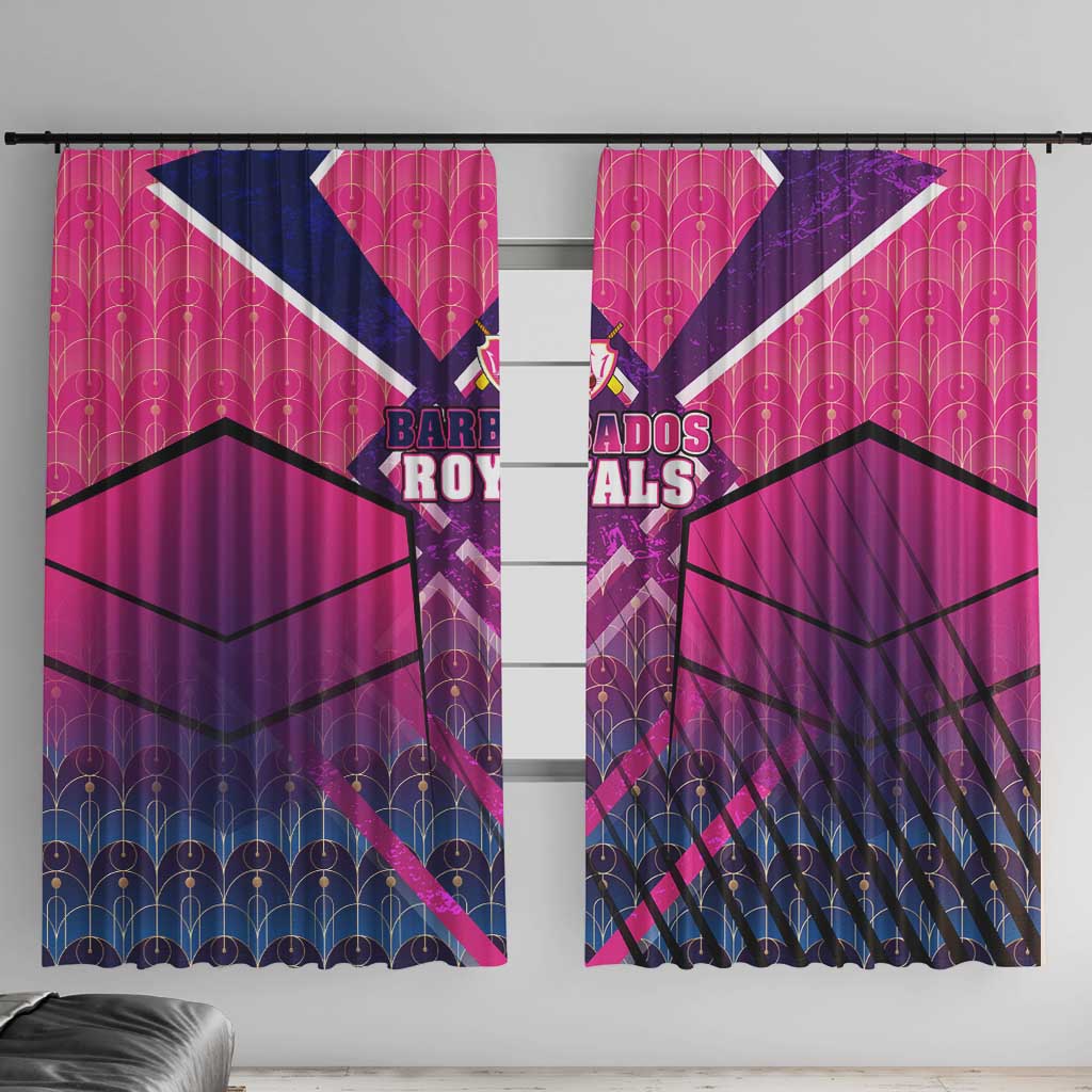 Barbados Cricket Royals Window Curtain Crowned in Rhythm Style