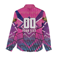 Personalised Barbados Cricket Royals Women Casual Shirt Crowned in Rhythm Style