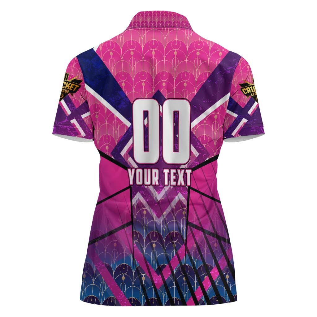 Personalised Barbados Cricket Royals Women Polo Shirt Crowned in Rhythm Style