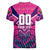 Personalised Barbados Cricket Royals Women V-Neck T-Shirt Crowned in Rhythm Style