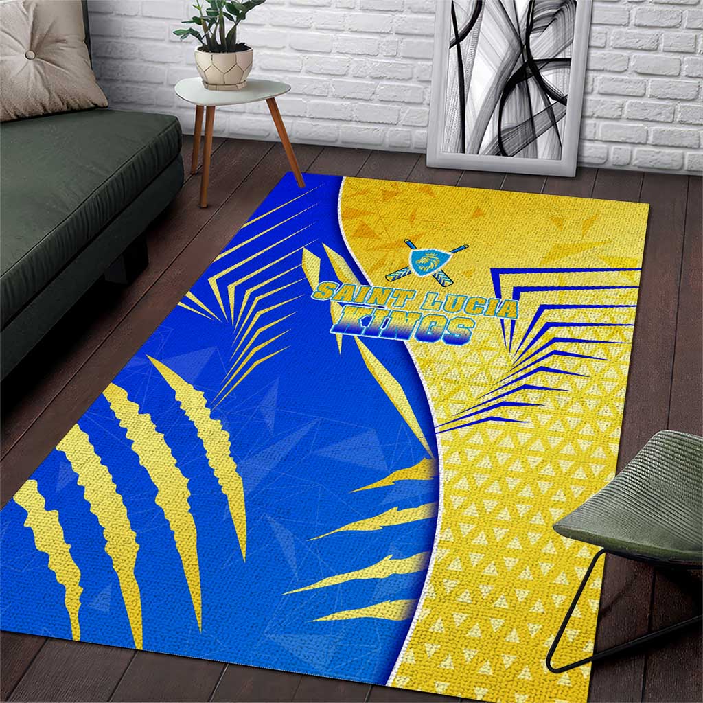Saint Lucia Cricket Kings Area Rug Abstract Energy Style