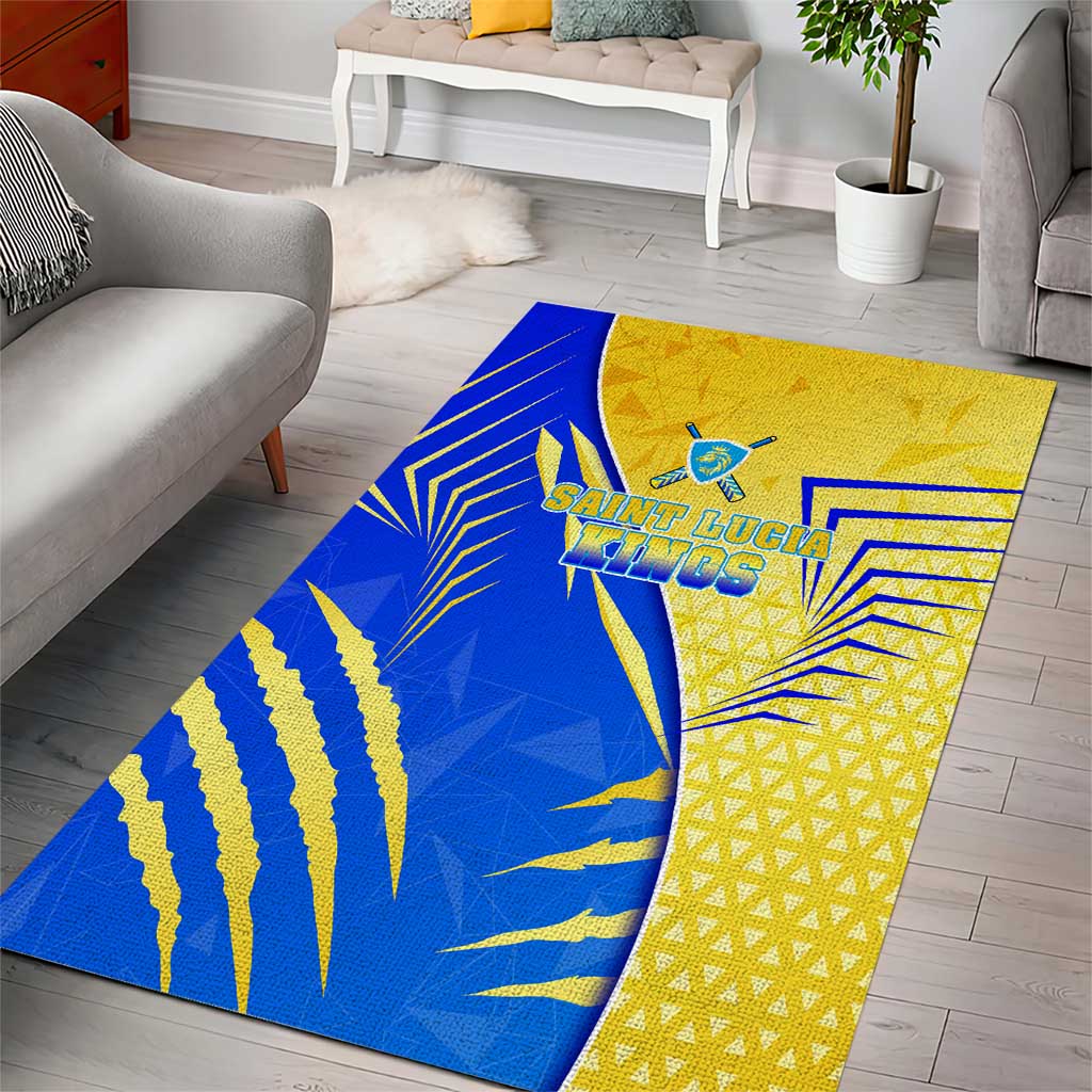 Saint Lucia Cricket Kings Area Rug Abstract Energy Style