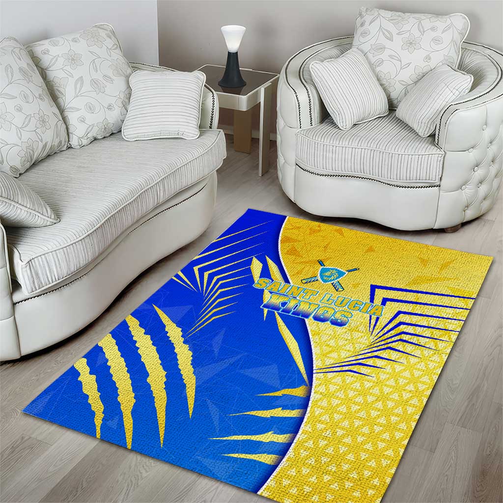 Saint Lucia Cricket Kings Area Rug Abstract Energy Style