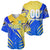 Personalised Saint Lucia Cricket Kings Baseball Jersey Abstract Energy Style