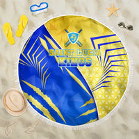 Saint Lucia Cricket Kings Beach Blanket Abstract Energy Style